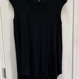Cable & Gauge Black Tank Top with Back Opening